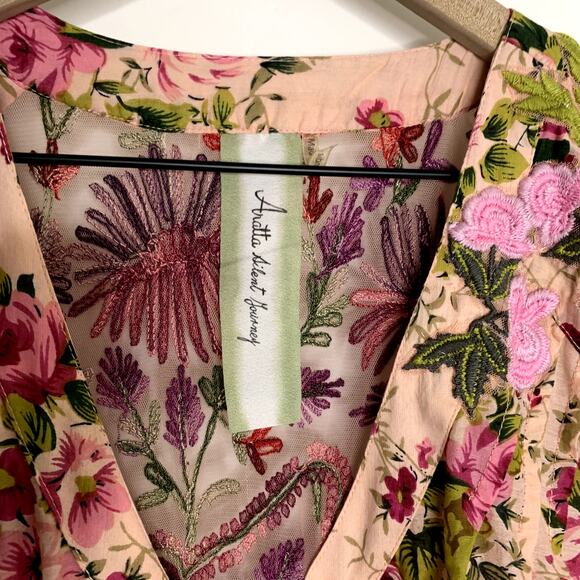 Aratta Silent Journey Softness Antique Rose Maxi Dress Womens Pink Medium - Picture 10 of 16